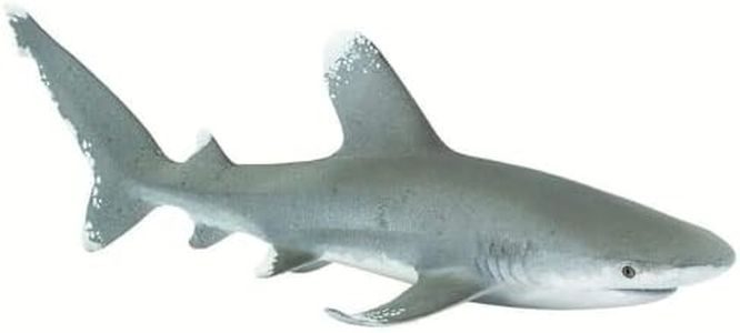 Safari Ltd. Wild Safari Sea Life Tiburón oceánico de puntas blancas Figura de juguete para niños y niñas - A partir de 3 años