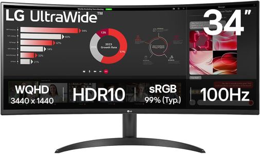 LG 34" UltraWide IPS Monitor – 75Hz, 34WR50QK