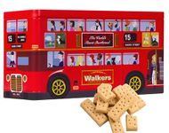 Walkers Pure Butter Scottish Cookie Mini Shortbread Fingers in London Bus Gift Tin 250g - Suitable for Vegetarians and Kosher