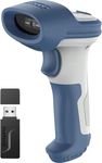 Inateck 1D 2D Wireless Barcode Scanner, Bluetooth 5.0 and 2.4Ghz Connection, USB 3 in 1, Support Reading Barcodes on Screen, BCST-73