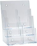 Azar Displays 252379 Three-Tier Six-Pocket Trifold Brochure Holder