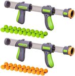 GoSports Official Foam Fire Blasters 2 Pack Toy Blasters & Replacement Bullet Balls - Fun for Accuracy Games and GoSports Foam Fire Shooting Games