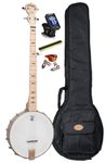 Deering Goodtime LEFT HANDED 5-String Maple Openback Banjo with Gig Bag, Tuner, Mute, Picks Instrument Alley Open Back Combo