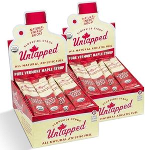 UnTapped Maple Syrup Packets Box of 20, Pack of 2 | Pure Maple Syrup Gel Packs for Runners | Single-Serve Running Energy Gels | Low Glycemic | Fuel to Keep You Running Longer