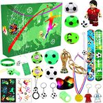 Advent Calendar 2024 World Cup Football Kit, 24 Days Christmas Countdown Advent Calendar with Football Set for Kids