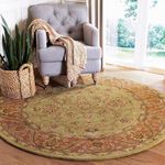 SUPPLE CARPETS Capri Wool Round Collection Entryway Living Room Dining Bedroom Carpet Size 5 x 5 feet Round