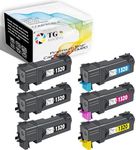 (6 Pack) TG Imaging Replacement for Dell 1320C Toner Cartridge 1320 3B/C/Y/M Color Set Worked with Dell 1320 1320C 1320CN Printer