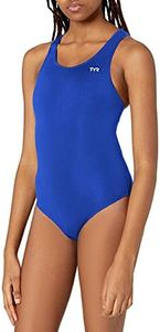 TYR Women's Durafast Elite Solid Maxfit Swimsuit (Royal, Size 30)