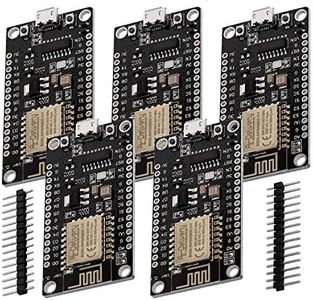 AZDelivery 5 x NodeMCU WiFi Lolin V3 ESP8266 ESP-12F Development Board with CH340 Unsoldered version compatible with Arduino Including E-Book!
