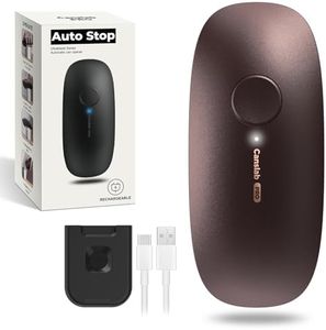 canslab Ultrablade PRO Auto Stop USB Rechargeable Can Opener for Kitchen for Seniors with Arthritis, Long Battery Life, Handfree One Touch, Side Cut for Smooth Edge, Wall Mounted Small Size, Brown