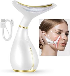 Ms.W Wrinkle Remover for Neck & Face, Skin Tightening Machine with 3 Modes & Heat Therapy, High Frequency Facial Massager for Anti Wrinkle Skin Care & Face Lifting, USB Rechargeable