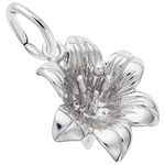 Rembrandt Charms Lily Charm, Sterling Silver