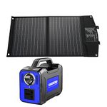 SR Portables Solar Generator, 130 Watt, 2 AC connector ports,100 Watt AC output (SRTHIASG+SRSOLPAN-40W)