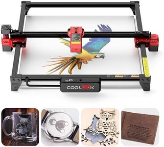 CK1-20 Laser Graviermaschine 20W, DIY-Lasergravurmaschine 418 x 418 mm Arbeitsbereichsunterstützung Offline-TF-Kartengravur APP-Steuerung, Lasergravierer für Metall und Holz, Glas, Acryl, Leder