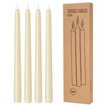 4 Pack Lvory Taper Candles - Taper Candles 10 Inch Dripless, Smokeless & Unscented - 8 Hours Long Burning - Hand Poured Tall Candlesticks - Ideal for Weddings, Dinner Parties, and Home Decor