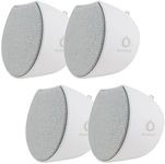 OC Acoustic Newport Plug-in Outlet Speaker with Bluetooth 5.1 and Built-in USB Type-A Charging Port - Set of 4 (Light Gray/White)