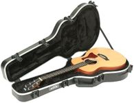 SKB Taylor GS Mini Acoustic Guitar Hard Case, Black - TSA Locks, Indestructible Handle, Plush Interior for Ultimate Protection - Heavy Duty, Durable Construction
