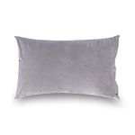 Wakefit Pillow Protector Waterproof | Terry Cotton | Pillow Inner Cover with Zip | 200 GSM | Grey-28x18 Inch | Set of 2