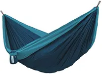 LA SIESTA® Colibri 3.0 Outdoor Hammock & Tree Straps - Camping Hammock for Outside, Hiking Travel Backpacking Hammock Portable Hammock, Breathable Nylon Tree Hammock 2 Person - Double Hammock, River