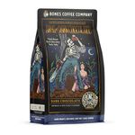 Bones Coffee Company Army Of Dark Chocolate Ground Coffee Beans, Low Acid Flavored Coffee, Made with Arabica Coffee Beans, Medium Roast Gourmet Coffee (12 oz)