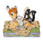 Enesco Jim Shore Disney Traditions Bambi and Friends in Flowers Figurine 4 Inches