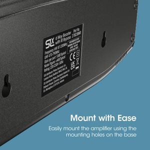 SLx 6-Way TV Signal Booster Amplifier – HD/FM/DAB Reception, Grey