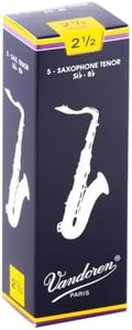 Vandoren Tenor Saxophone Traditional Reeds Box of 5, Strength 2.5