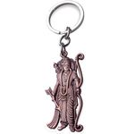 AYOSHRI Lord Shree Ram Double Sided Metal | Metallic Keychain Keyring Gift For Men, Women, Boys, Girls and Friends Pack Of 1