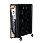 Havells OFR 11 2900 Watts Wave Fin with PTC Fan Heater (Black) (OFR 11 Wave Fin)