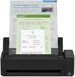 Fujitsu ScanSnap iX1300 Compact Wireless or USB Double-Sided Color Document, Photo & Receipt Scanner with Auto Document Feeder and Manual Feeder for Mac or PC, Black