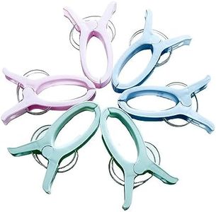 Madam Sew Jumbo Quilting Clamps | 6 Extra Large Clips for Sewing, Binding and Crafting Projects | 5 inch Wide Opening Keeps Fabric in Place