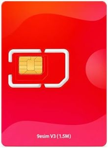 9esim V3 Physical eSIM Write Card Mobile Unlimited Download Profile Compatible with Unlocked Mobile Phones Support STK menu Switching Android APP Manage Profile Compatible (eSIM Card Only)