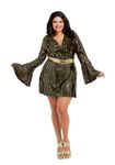 Dreamgirl Women's 11970 Adult Costume, Black/Gold, 3X (Pack of 2)