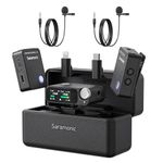 Saramonic Ultra | Wireless Lavalier Microphone, 32-Bit Float Recording, Timecode Sync, Noise Cancellation, IPX5 Water Resistance, 984’ Range, 130dB SPL, for Cameras, Smartphones, Computers (ULTRA03)