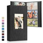 DazSpirit Photo Albums 6x4 Inch 408 Pockets Slip In, Customizable Linen Cover 10x15cm Photo Album, Large Capacity, Slip-in Pockets, Ideal for Wedding Albums, Family Photo Books and Travel Memories