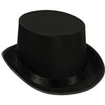 Super Z Outlet Black Top Hat Satin 