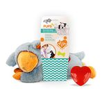 ALL FOR PAWS Dog Stuffed Animals with Heartbeat,Small Dog Toys for Dog Anxiety Relief,Puppy Behavioral Training Aid Toy Dog Stuff (Grey Sheep)