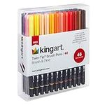 KINGART PRO Dual Twin-Tip Brush Pen