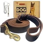 Leather Dog Leash 6ft x 1 inch,Stro