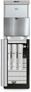 Brio Moderna Self Cleaning Bottleless Water Cooler Dispenser with Filtration – Adjustable Temperature – Digital Clock – LED Nightlight – Tri Temp Hot, Cold, and Room