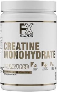 FXSUPPS Creatine Monohydrate Powder | Unflavored Micronized Creatine Powder | Fast-Absorbing Keto-Friendly Micronized Creatine Monohydrate | Creatine Powder for Muscle Gains and Recover
