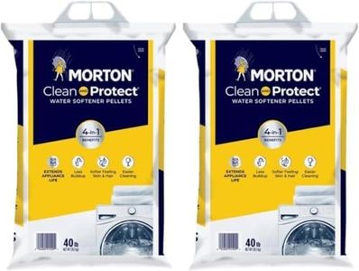 Morton Clean and Protect Water Softener Salt Pellets, 40 LB (Pack of 2)