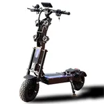 HWWH Fast Electric Scooter Adult Dual Motor Off-Road E-Scooter Pro 3 Speed Mode Adjustable 14inch Offroad Tubeless Tires Dual Hydraulic Suspension 72V 40AH Lithium Battery Max Battery Life 100km