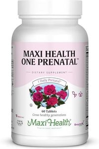 Maxi Health One Prenatal - Womens Prenatal Vitamins with Iron - Enhanced Absorption & Bioavailability - Daily Multivitamin for Women - Multi Vitamin & Mineral Supplement for Adults - 60 Tablets