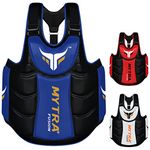 Mytra Fusion Chest & Belly Protector Body Shield Body Armor Body Pad Body Protector Chest Ribs Belly Protector Boxing MMA Muay Thai Fitness Gym Workout (Blue Black)