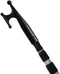 Marine Boat Hook - Telescopic Docking Tool for Yachts Sailboats | Strong Aluminum Rod with Non-Slip Grip and Nylon Hook, Ideal for Mooring, Line Retrieval, Marina Use Docking Tool 1.02 in