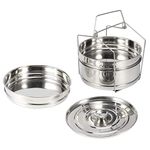 Steamer Pot Stackable 3 Tier Stainless Steel Steamer Cooker Pot Set Cook Food Pressure Pot Accessories