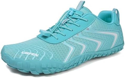 UBFEN Water Shoes Aqua Swim Shoes Mens Womens Beach Sports Quick Dry Barefoot for Boating Fishing Diving Surfing Z6 Light Blue Color Size US 6 Women 5 Men