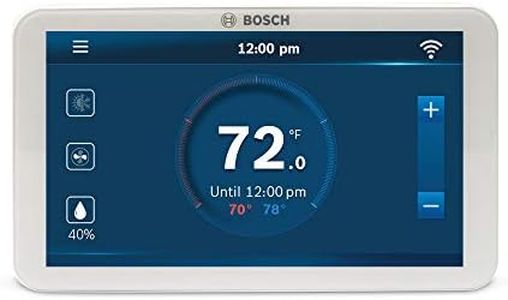 Bosch BCC100 Connected Control Smart Phone Wi-Fi Thermostat - Compatible with Alexa - Touch Screen, 5.2 x 3.08 x 1 inches