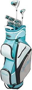 GolfGirl FWS3 Ladies Golf Clubs Set with Cart Bag, All Graphite, Right Hand, Teal